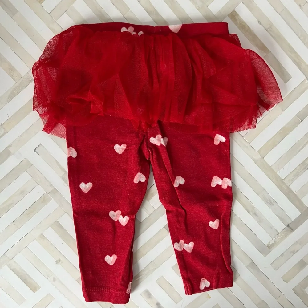 CARTERS Much Love Bodysuit & Tutu Leggings 2pc Set, 9mo